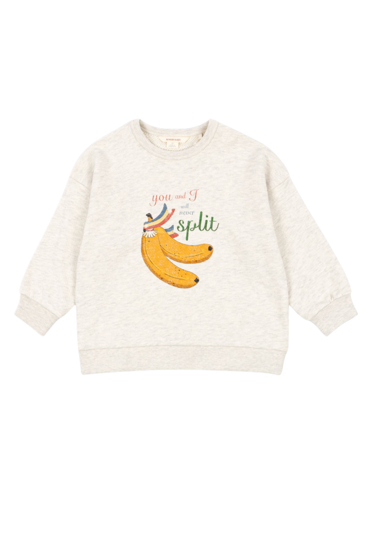 Sweatshirt "Loupy Lou" | Off White Melange
