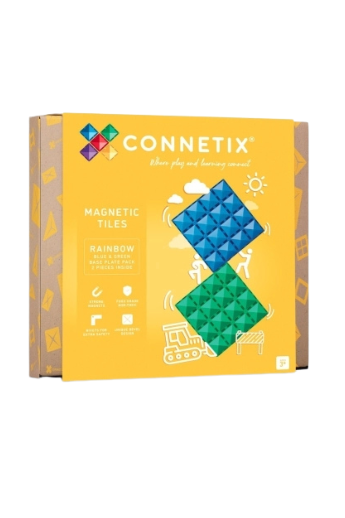 Magnetbausteine Pastel Basisplatten | verschiedene Farben