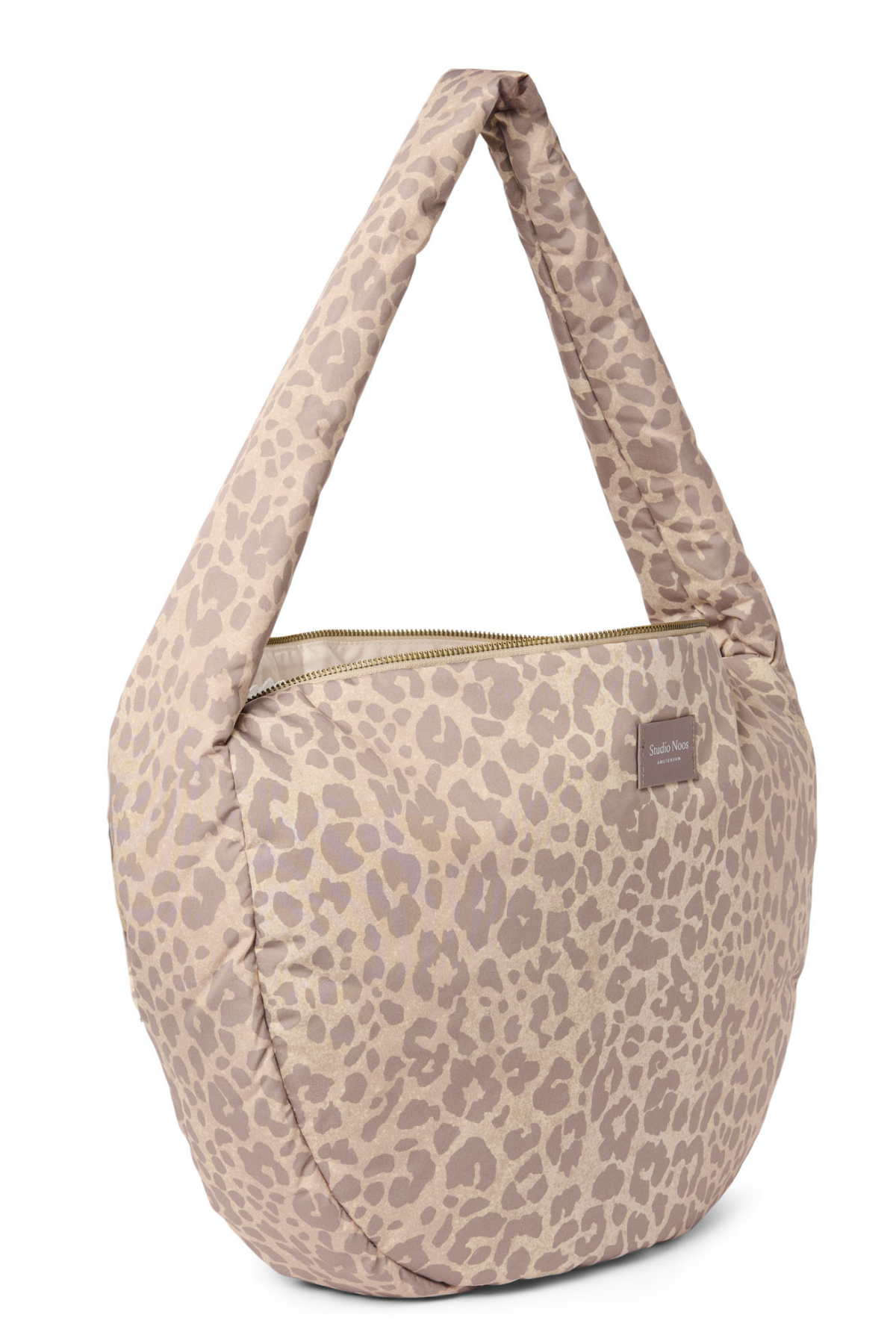 Mom Umhängetasche | Puffy Beige Leopard