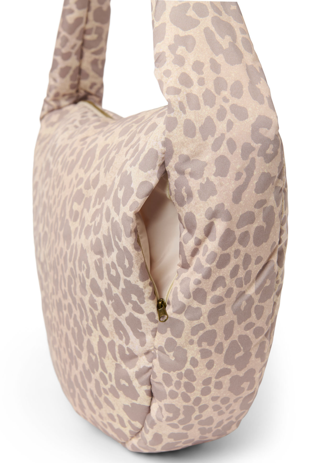 Mom Umhängetasche | Puffy Beige Leopard
