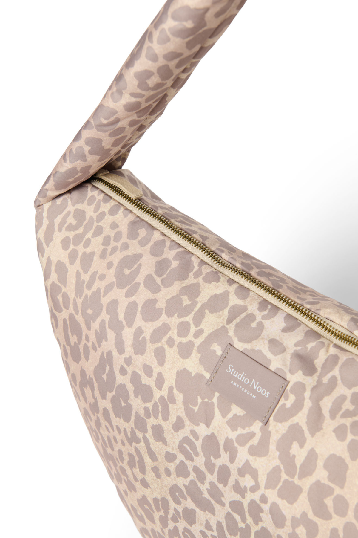 Mom Umhängetasche | Puffy Beige Leopard