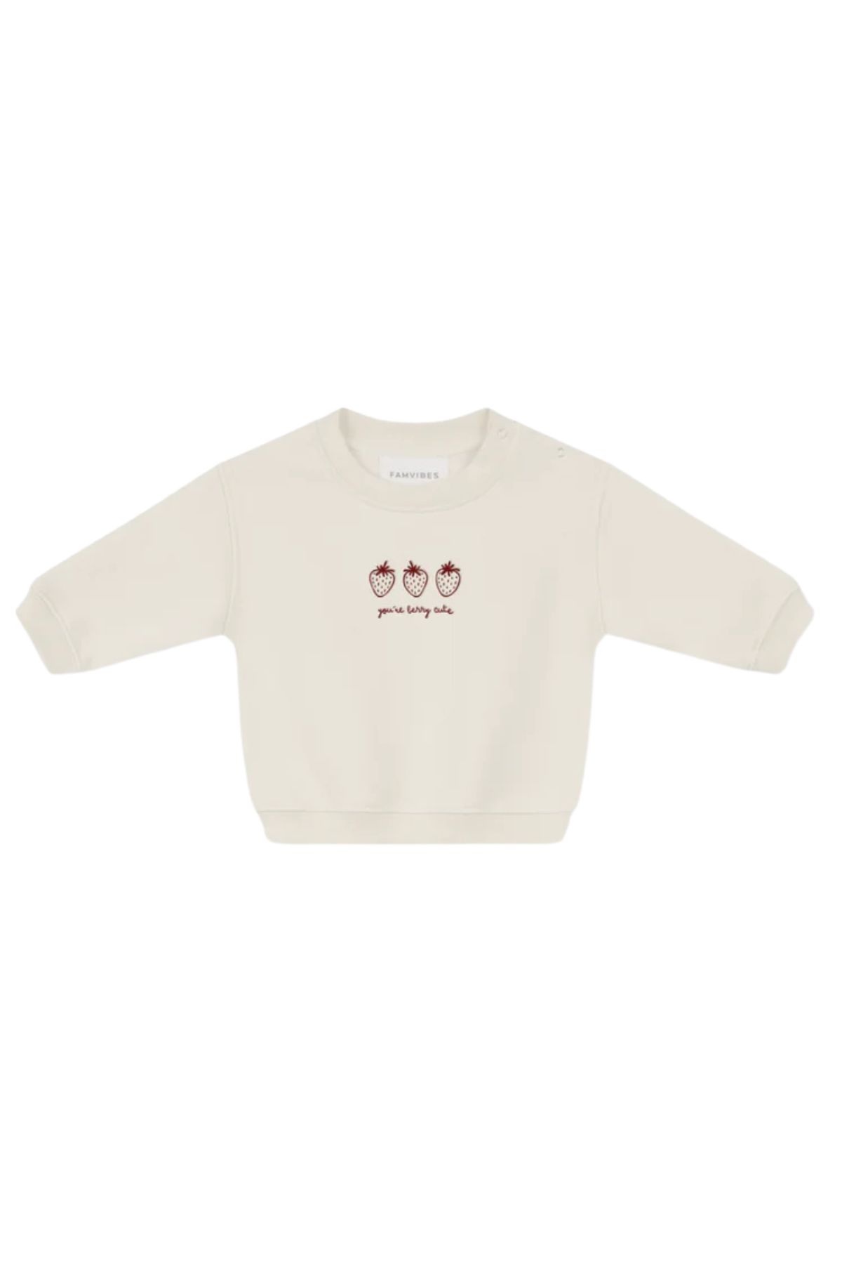 Sweater "Berry Cute" für Babys | beige/red