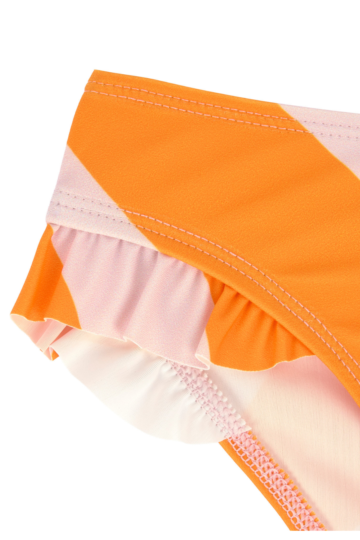 Bikinihose "Stripes" mit UV-Schutz | Pale Pink/Orange