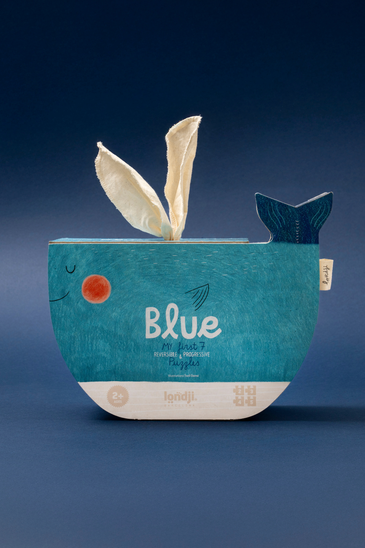 Wendepuzzle | Blue | 7 Puzzlefiguren mit 2, 3, 4 und 5 Teilen