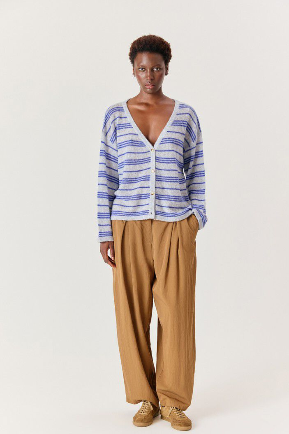Cardigan „Bodyrow“ für Damen | GRIS RAYE VAGUE CHINE