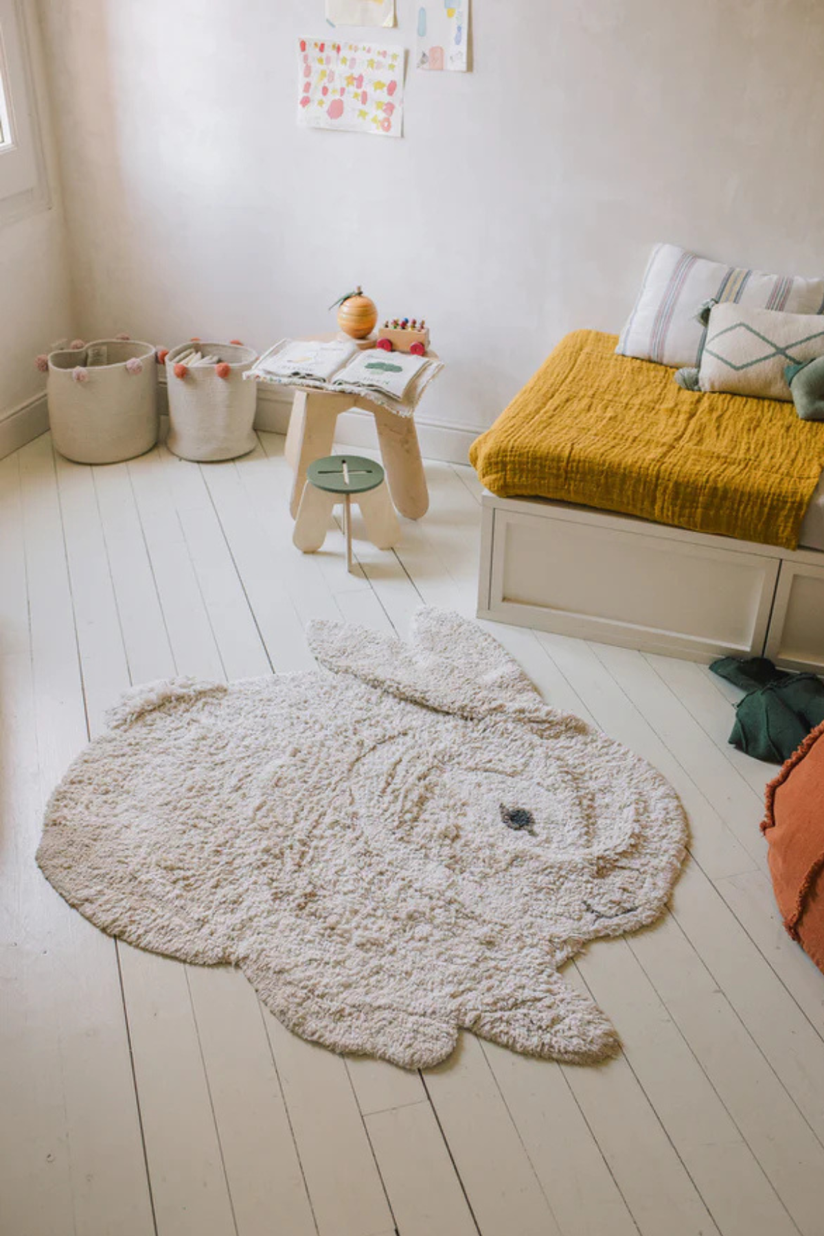 Waschbarer Teppich "Bunny"