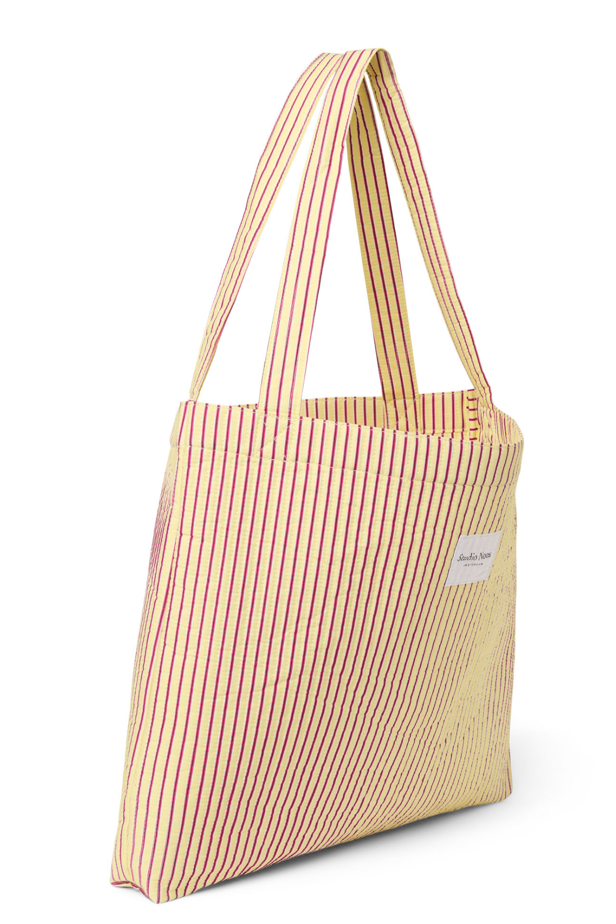 Mom Bag | Butter Yellow Poplin Stripe