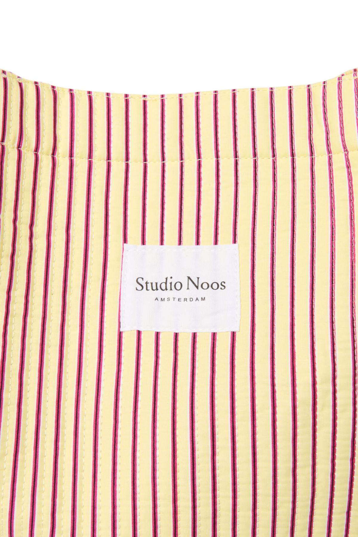 Mom Bag | Butter Yellow Poplin Stripe