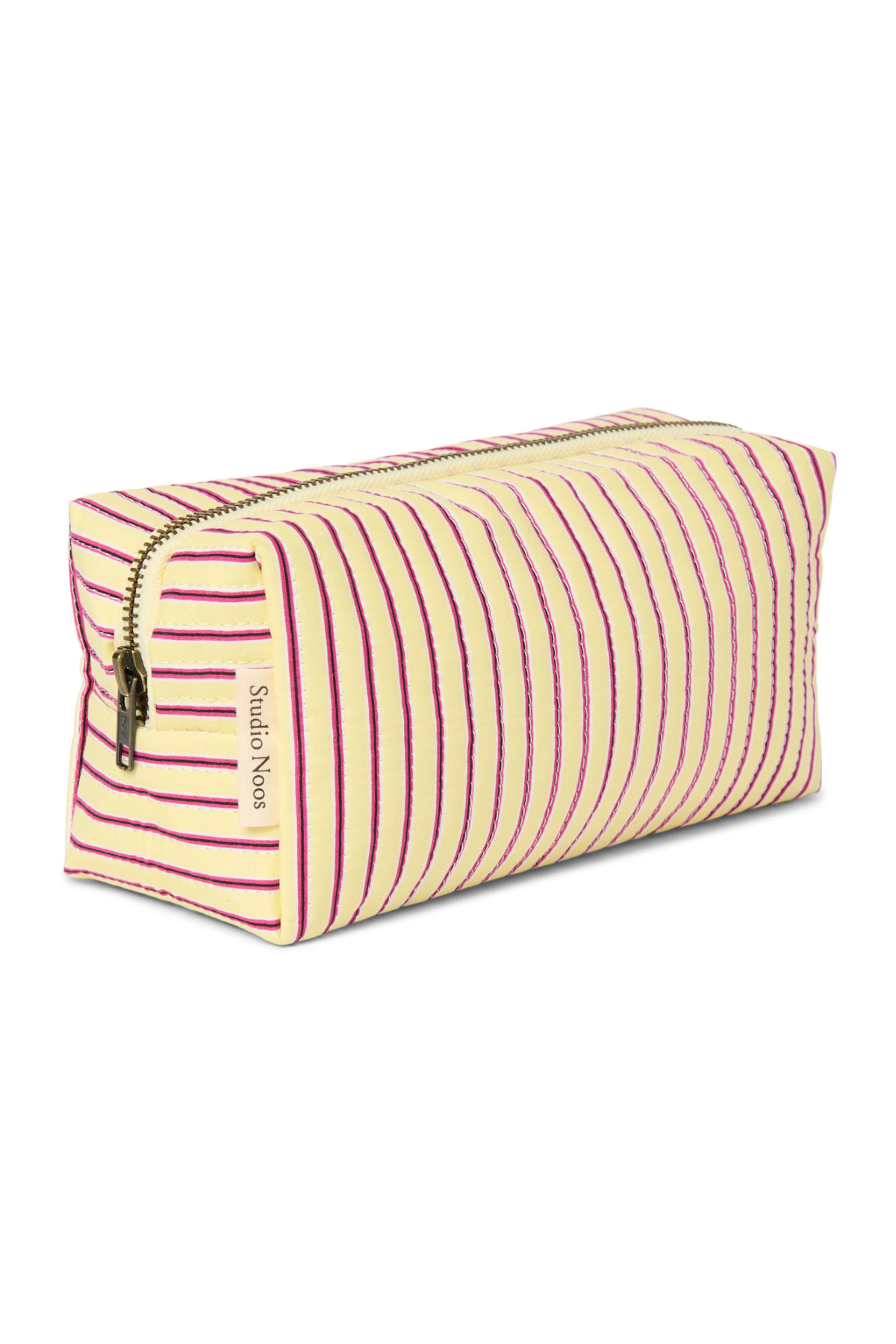 Kulturtasche | Butter Yellow Poplin Striped