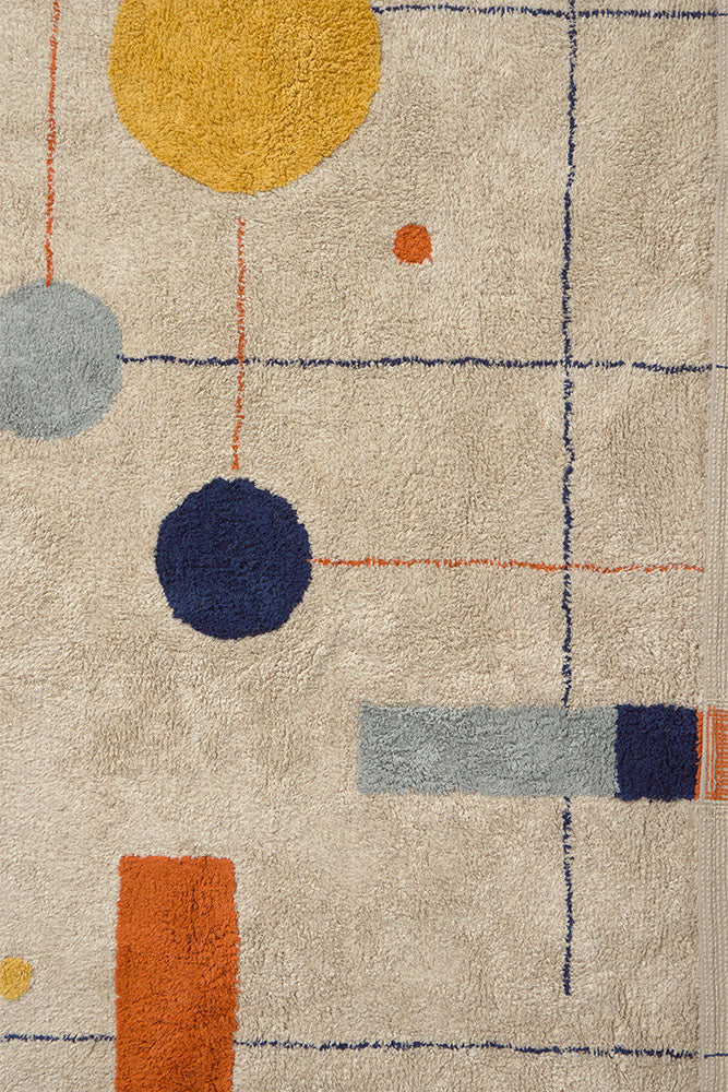 Waschbarer Teppich "GEOMETRICAL SHAPES"