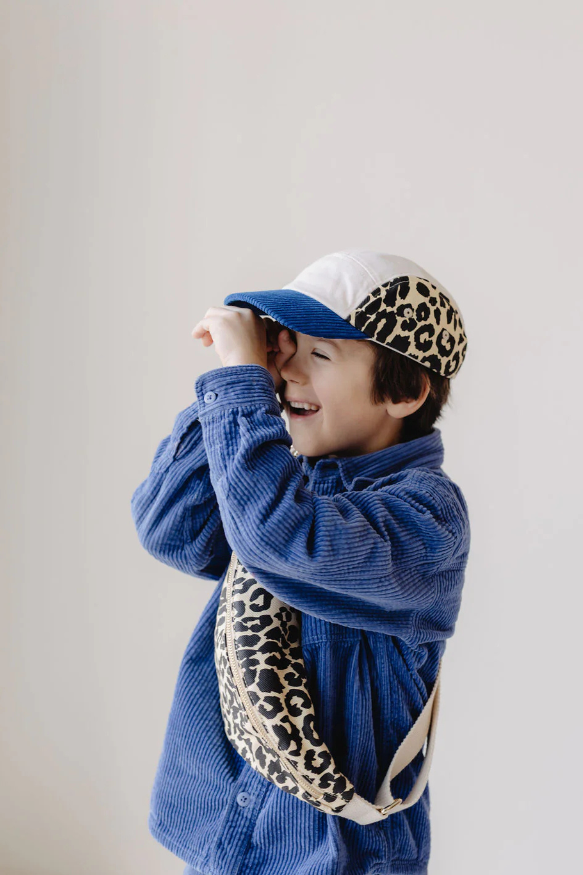 Kids Cap "LEO nature/blue"