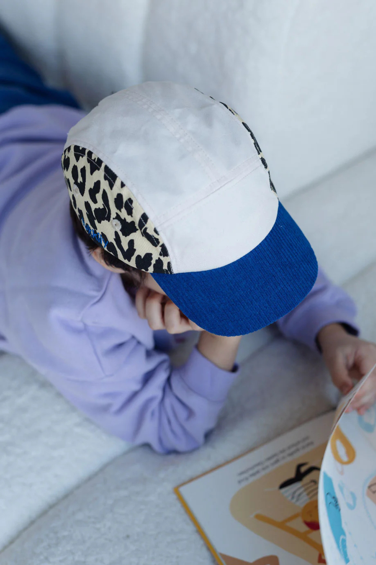 Kids Cap "LEO nature/blue"