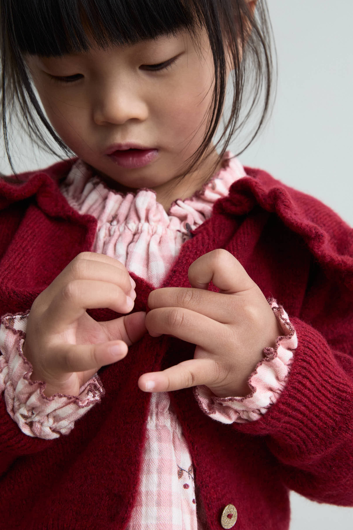 Cardigan "Girly" aus Wolle-Mix für Kids | CHERRY