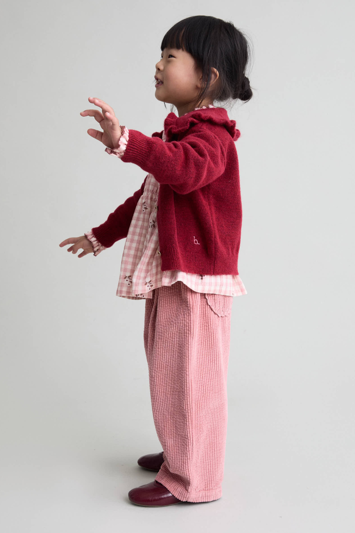 Cardigan "Girly" aus Wolle-Mix für Kids | CHERRY