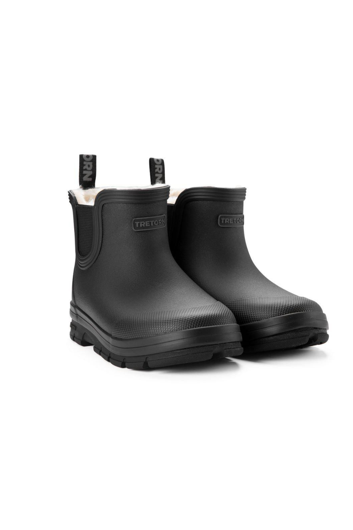 "Aktiv Chelsea" wasserdichter, gefütterter Gummistiefel | Black