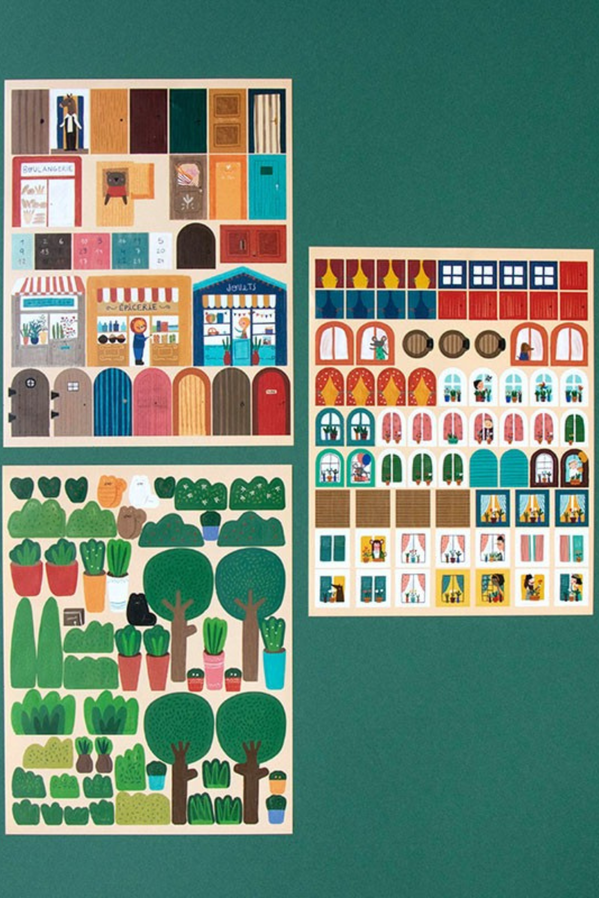Wiederverwendbares Stickerbuch | Chez Moi | 185 Sticker