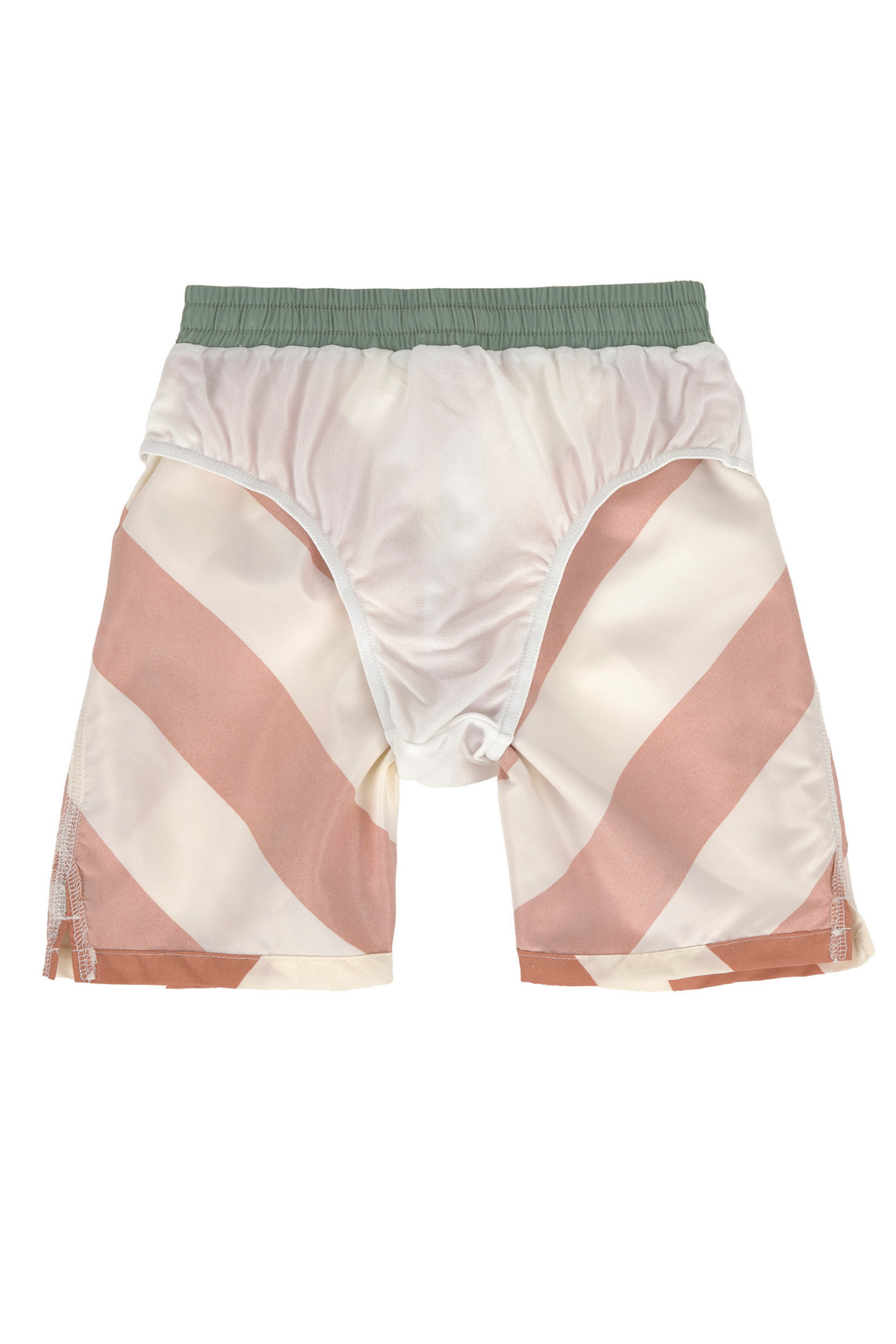 Board Shorts "Stripes" mit UV-Schutz 80| Clay/Sea salt