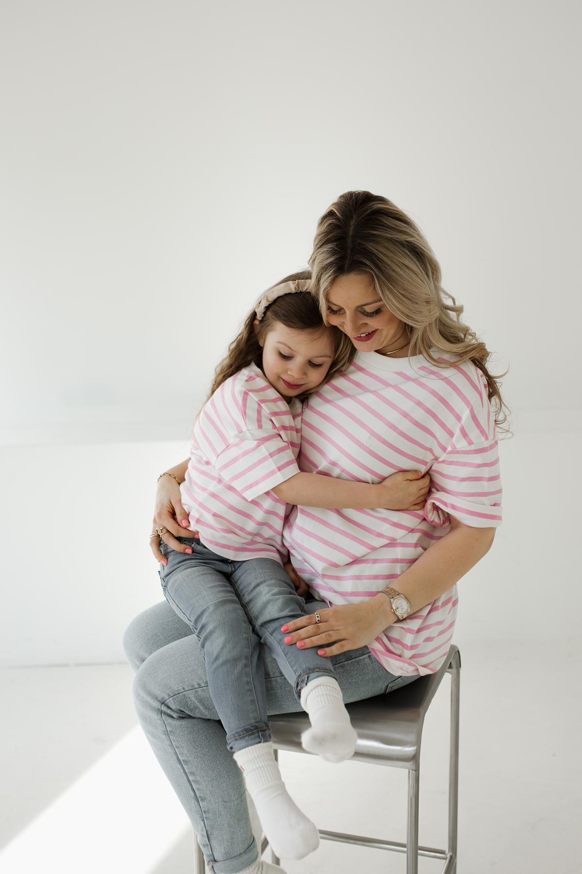 T-Shirt "Colette" | Mini | Peony / Milk