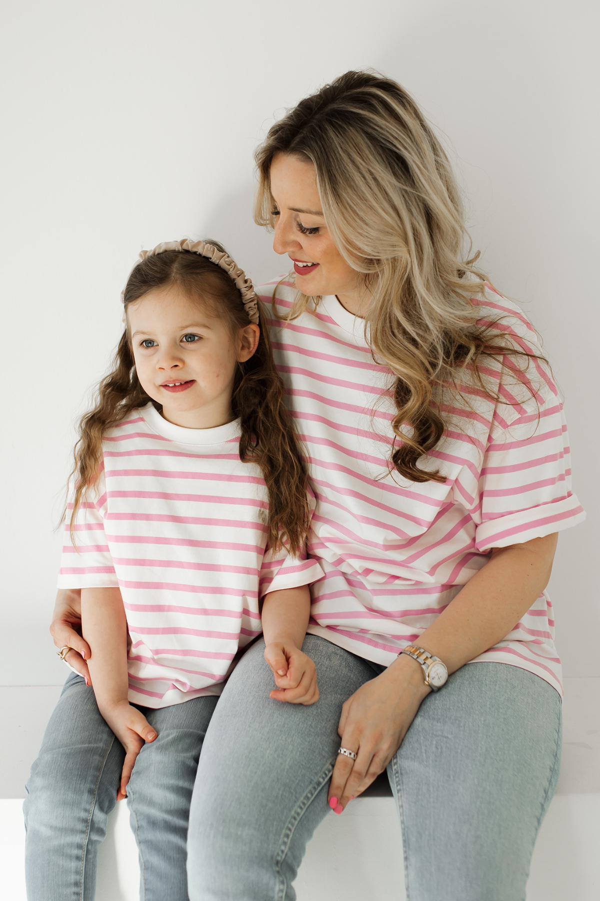 T-Shirt "Colette" | Mini | Peony / Milk