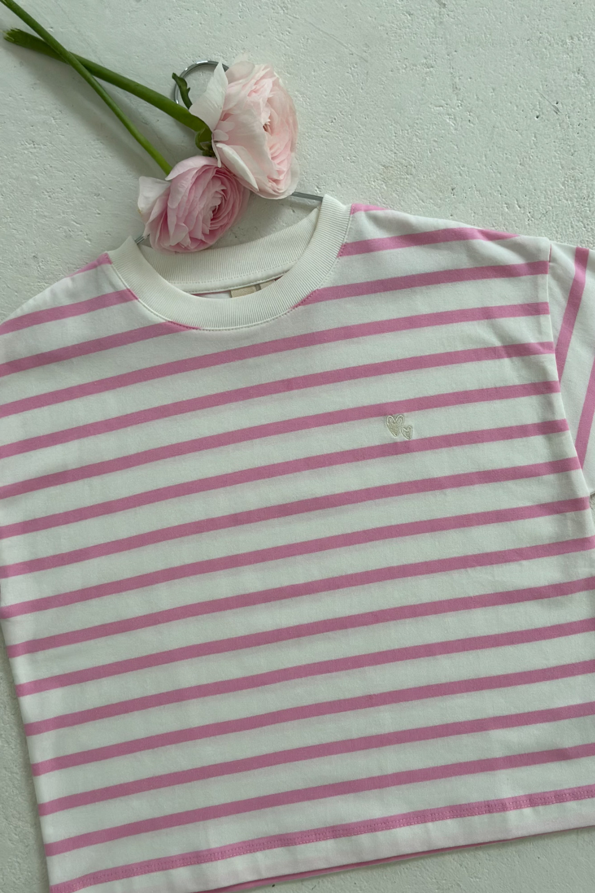 T-Shirt "Colette" | Peony / Milk