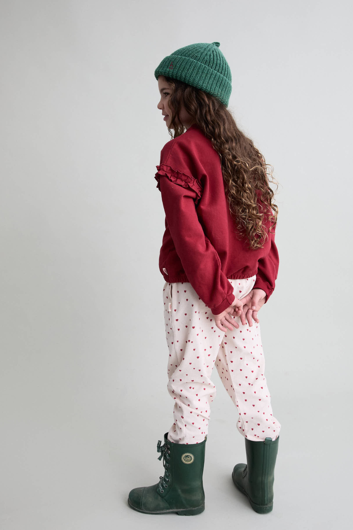 Cordhose "MINI CUORE" für Kids | CREAM PINK
