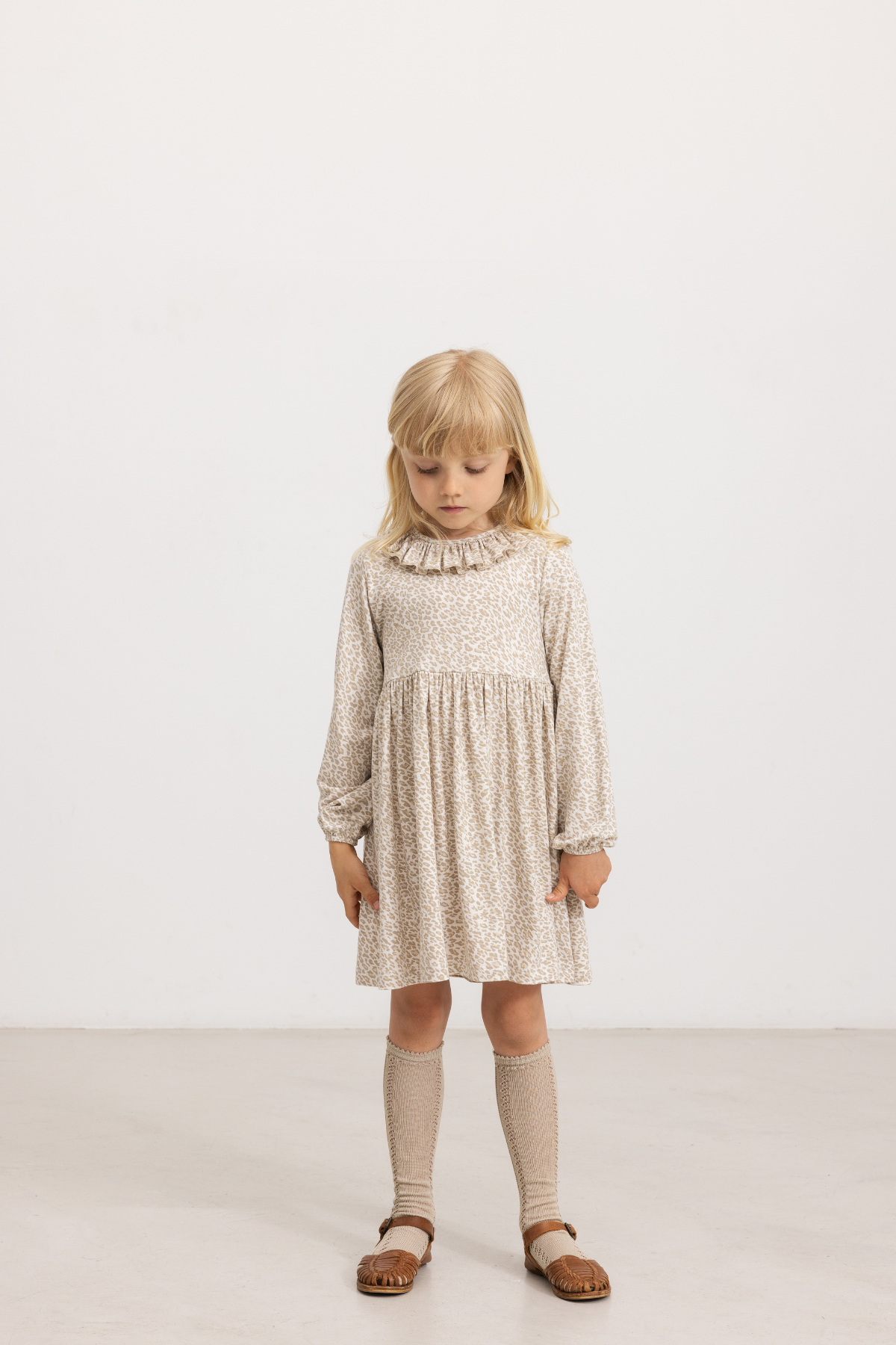 Kleid "Diora Frill" | Beige Leo