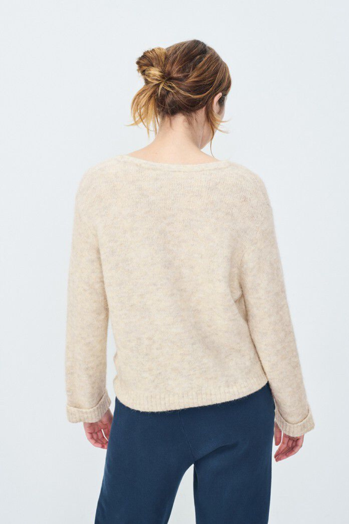 Strickjacke „East“ für Erwachsene aus Alpaka-Mix | POUDREUSE CHINE