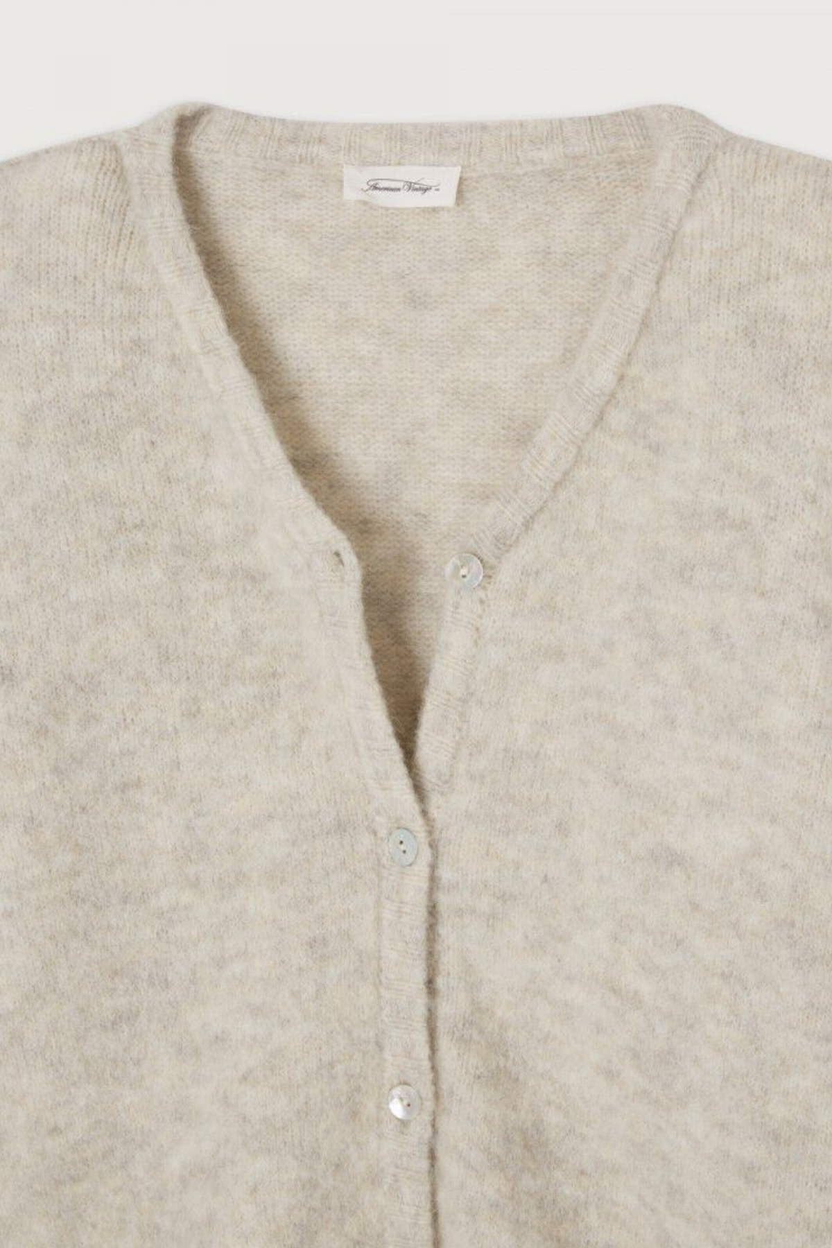 Strickjacke „East“ für Erwachsene aus Alpaka-Mix | POUDREUSE CHINE