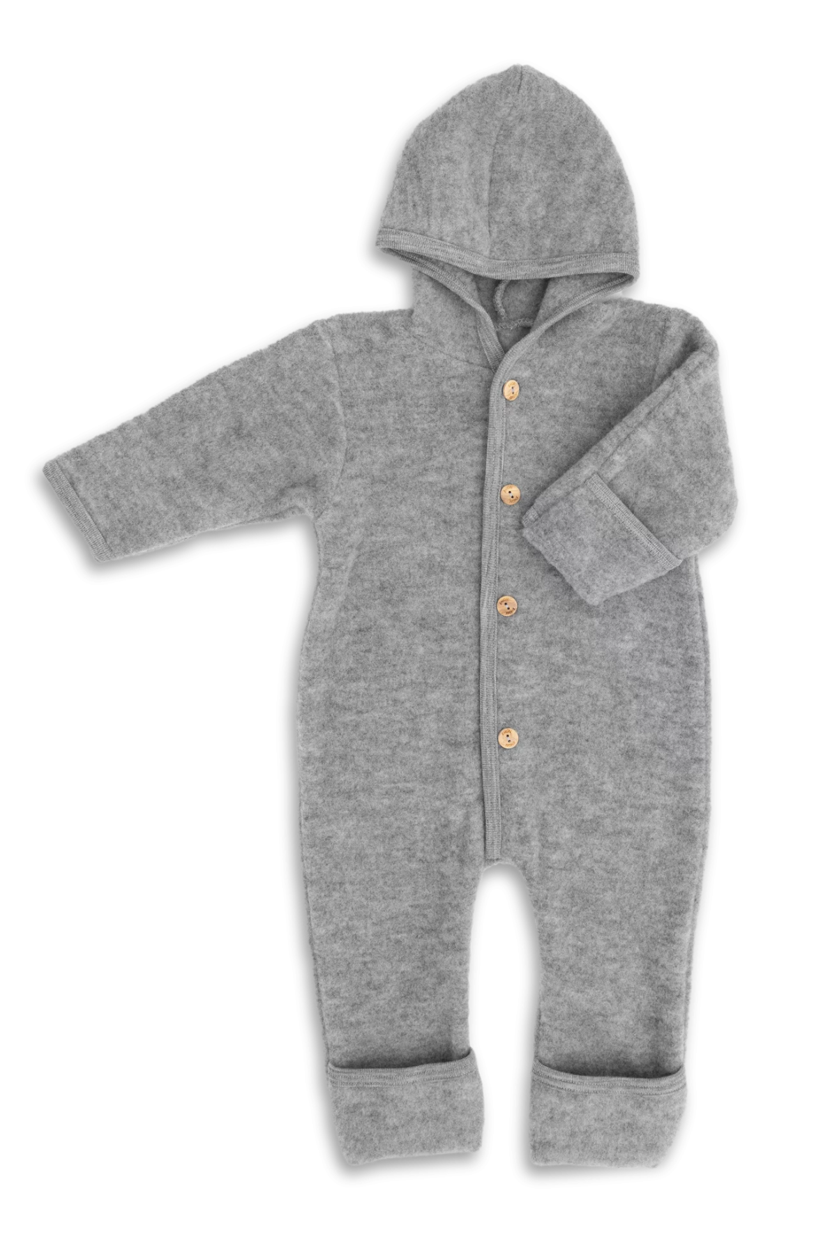 Wollfleece Kapuzenoverall | verschiedene Farben