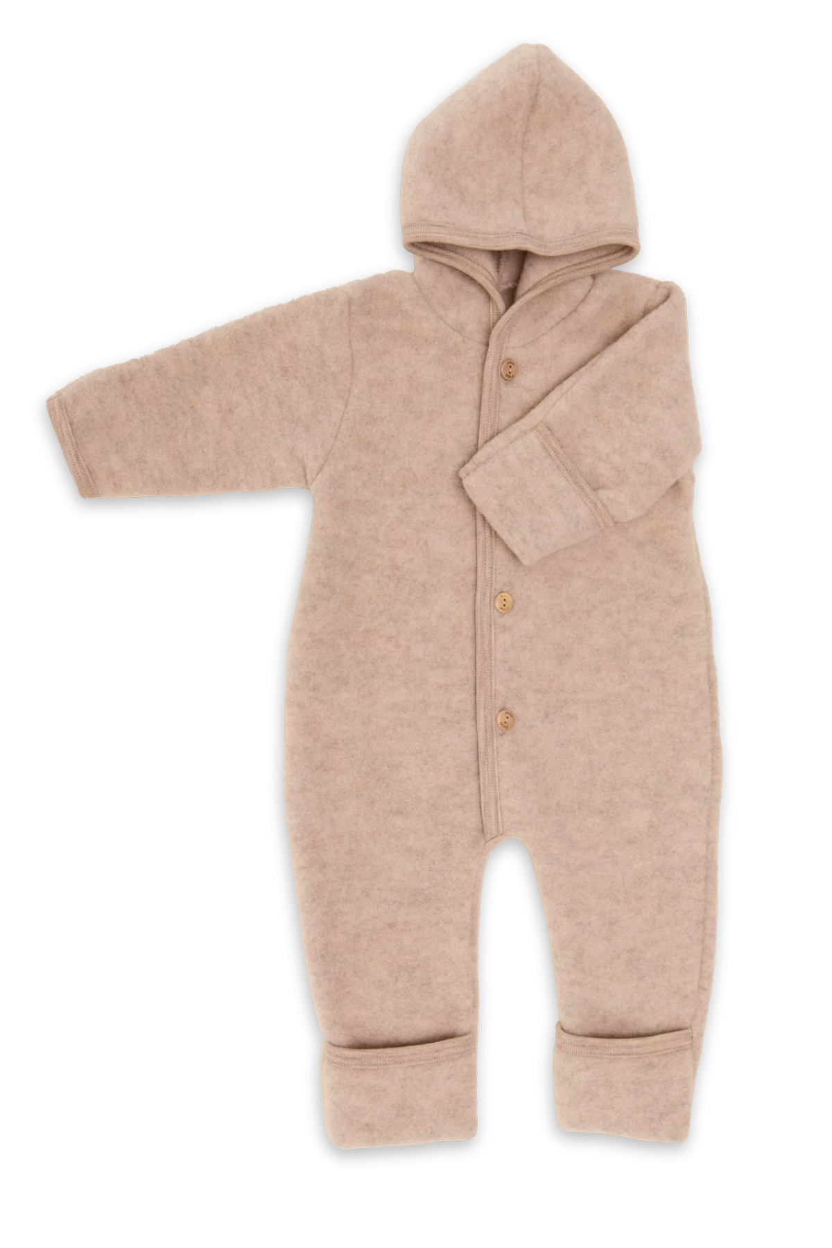 Wollfleece Kapuzenoverall | verschiedene Farben
