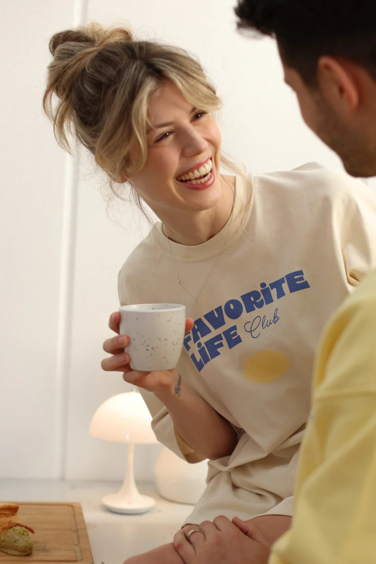 T-Shirt "Favorite Life" Adult | White