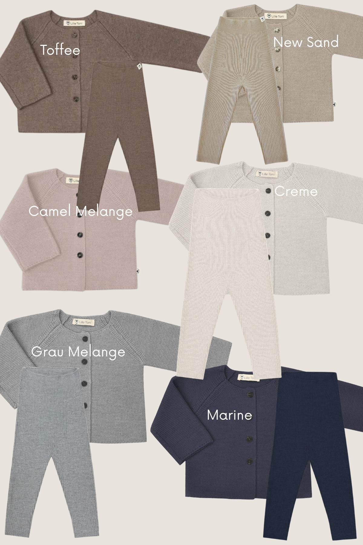 Set aus Merinowolle 0-1 Y