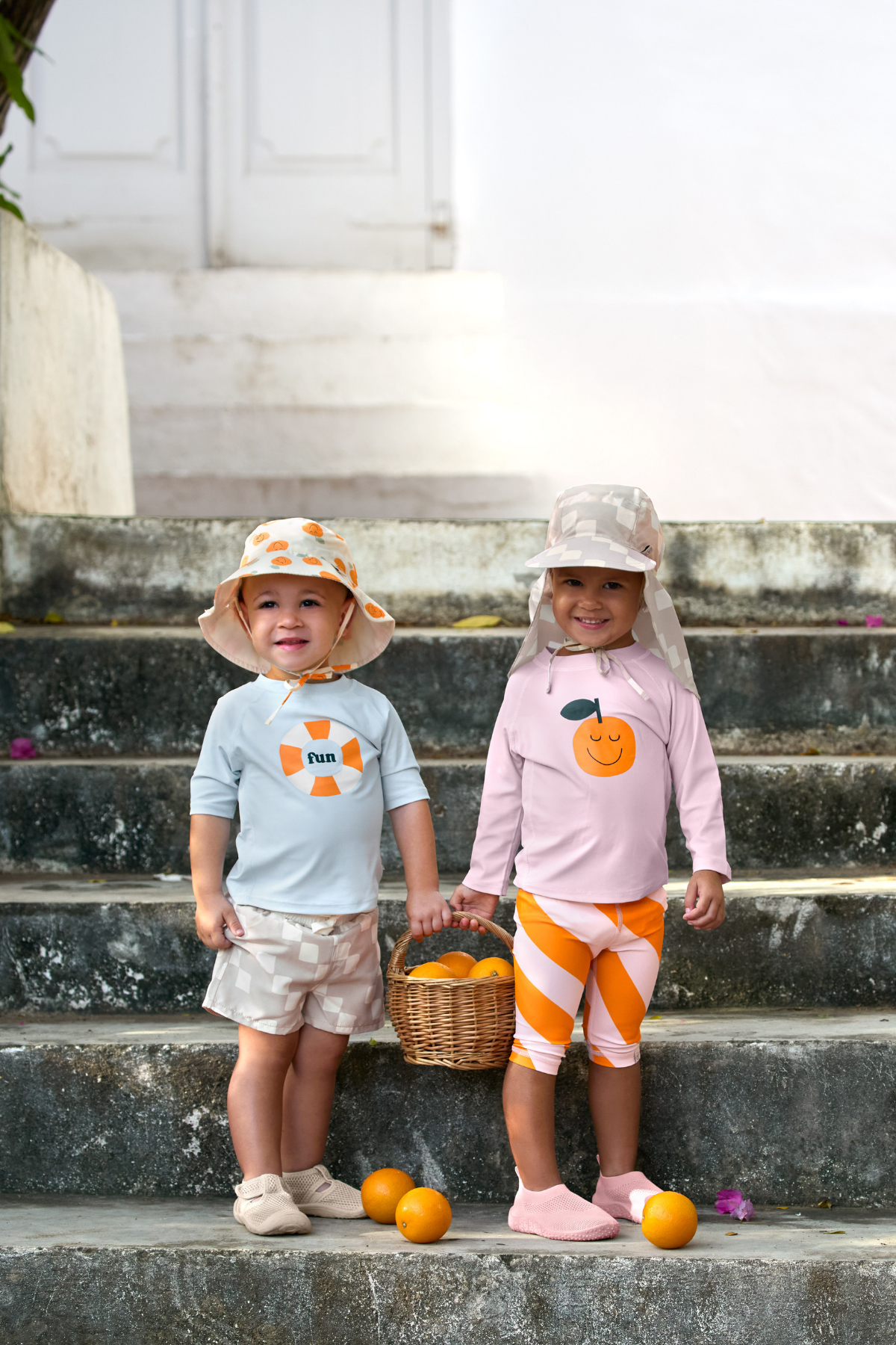 Fischerhut "Orange" mit UV-Schutz 80 | Sea Salt