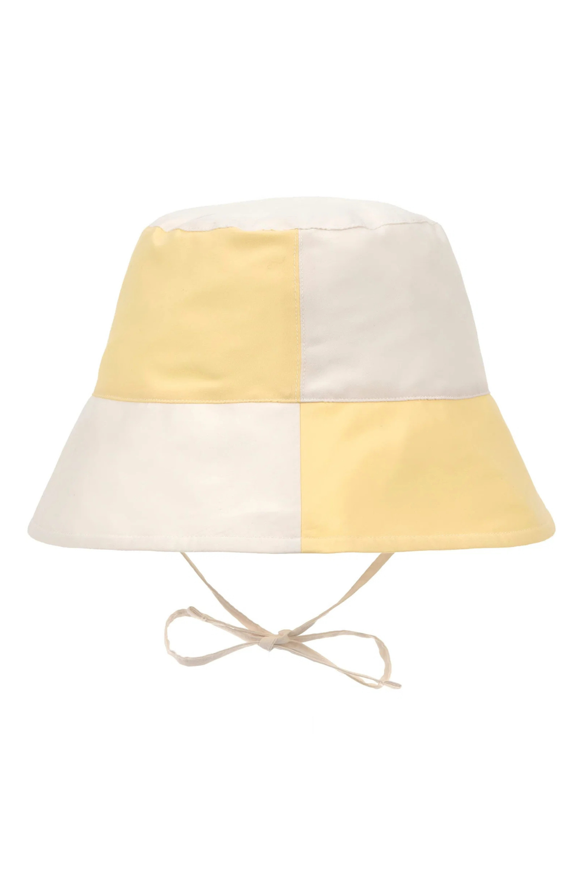 Fischerhut "Checkerboard" mit UV-Schutz 80 | Pale Yellow/Sea Salt