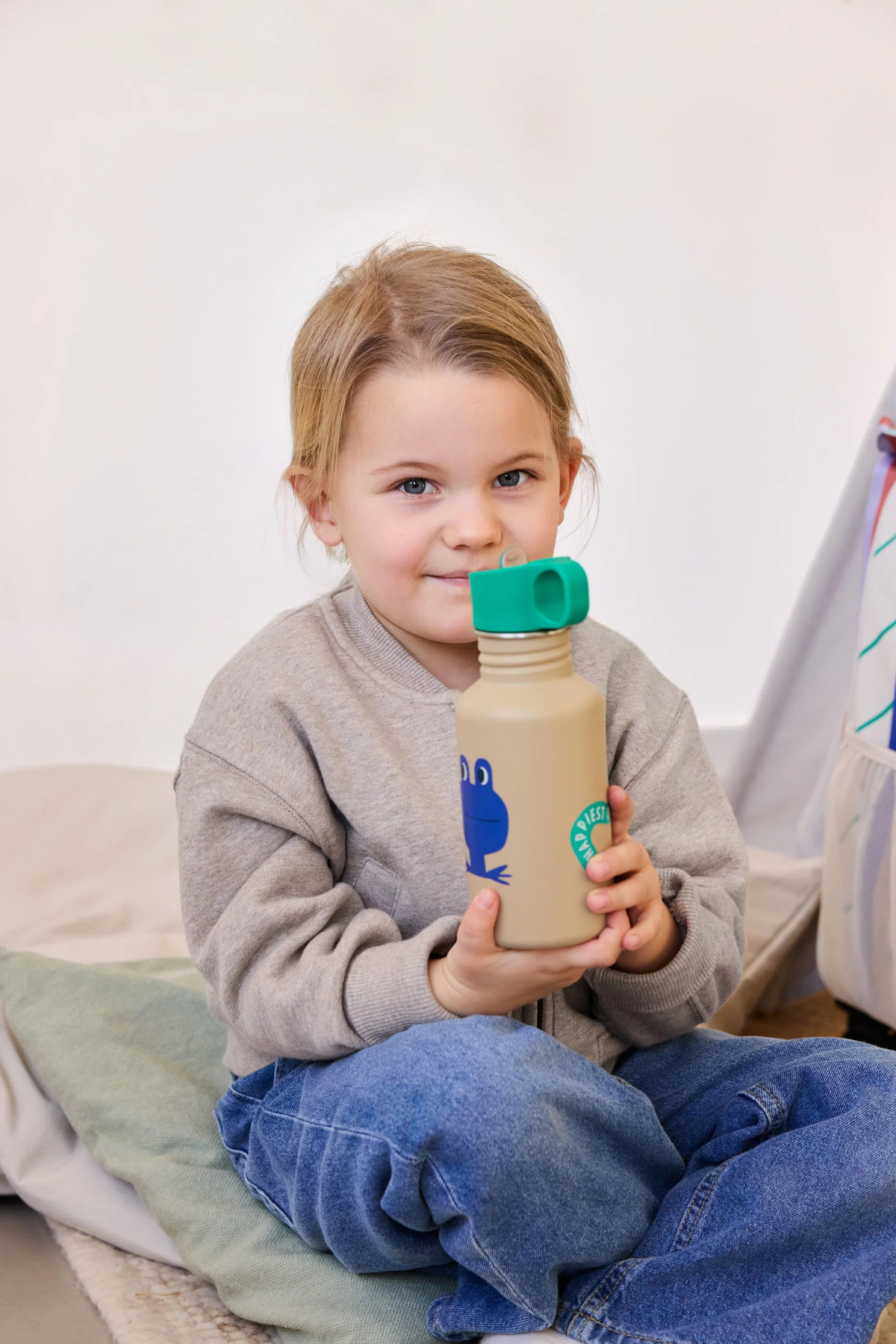 Flasche aus Edelstahl "Happy Trails" 500ml | Frosch