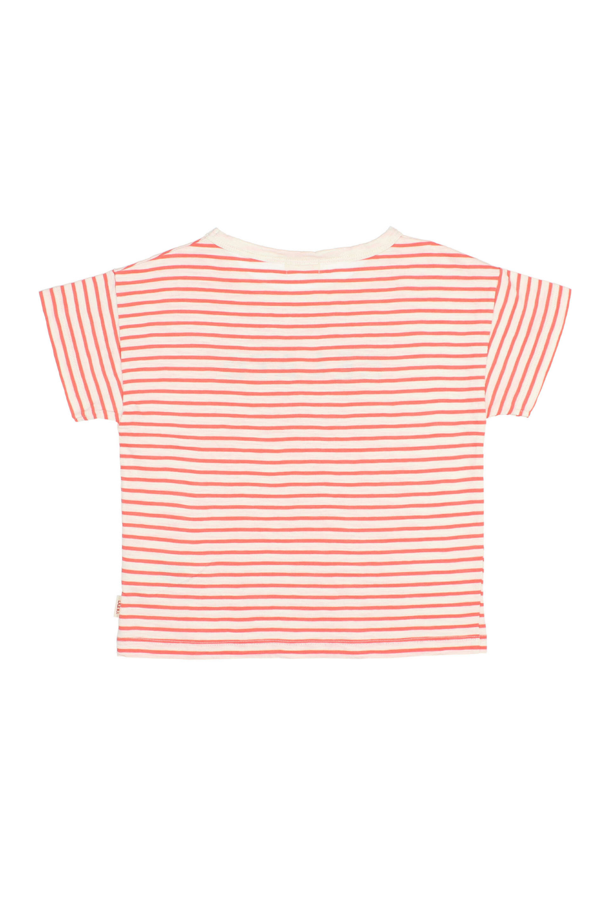 Gestreiftes T-Shirt aus Bio-Baumwolle | Coral