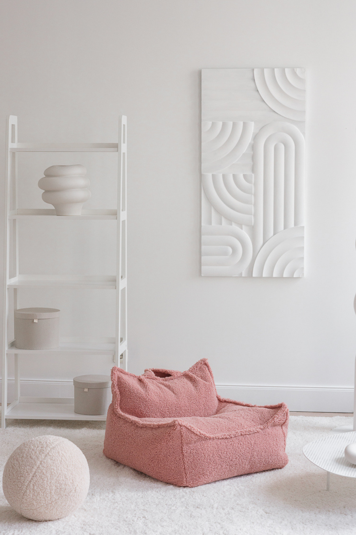 Sitzsack aus Teddy-Stoff | verschiedene Farben