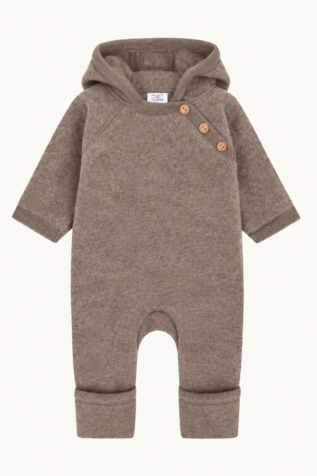 Wollfleece-Kapuzenoverall "Mevi" aus 100% Merinowolle | verschiedene Farben