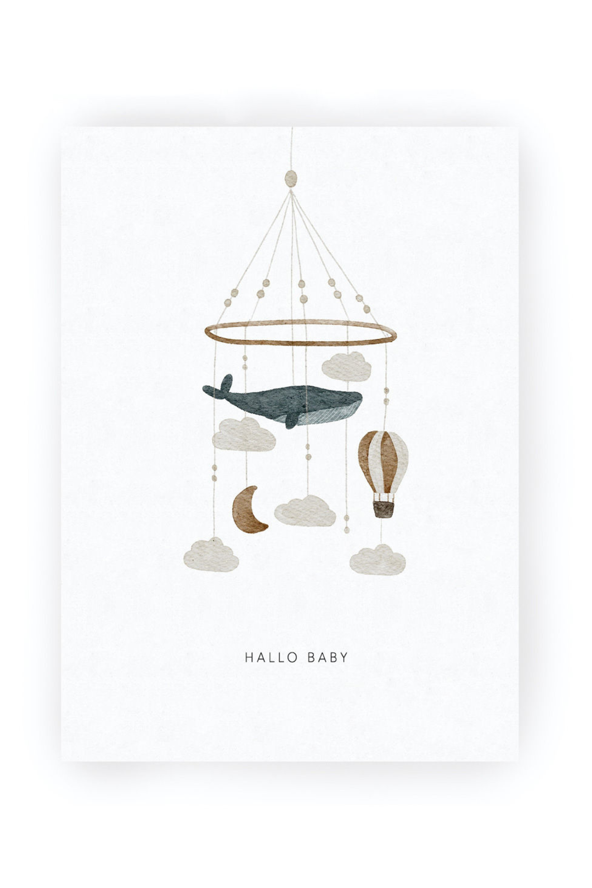 Postkarte "Hallo Baby"