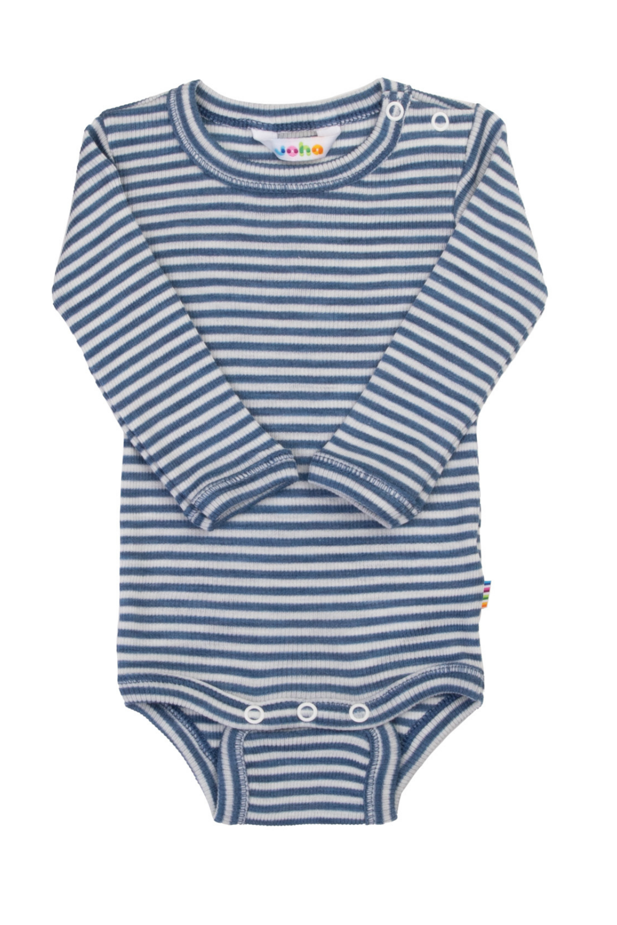 Langarmbody aus Merinowolle/Seide mit Streifen | verschiedene Farben