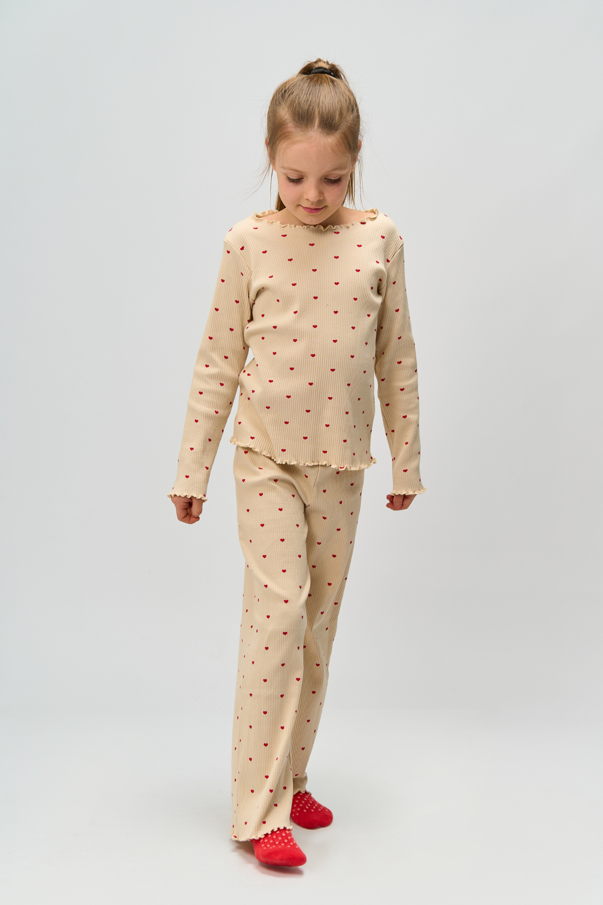 Kids Pyjama Set "Holiday" | Whitecap Gray