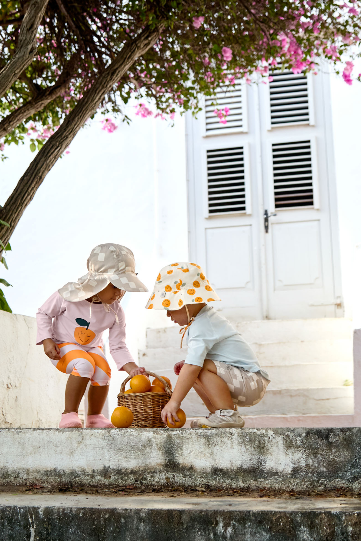 Fischerhut "Orange" mit UV-Schutz 80 | Sea Salt