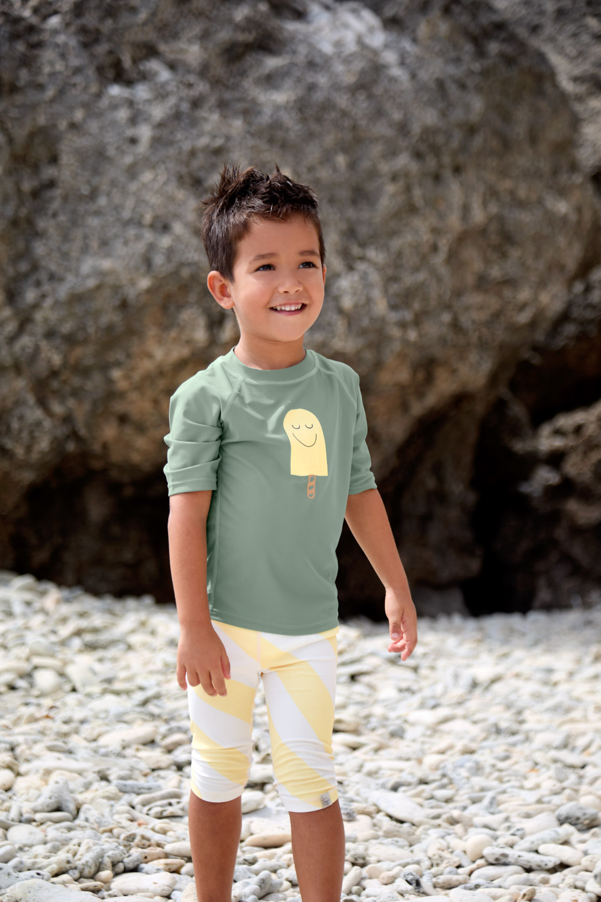 UV Short Sleeve Rashguard "Popsicle" | Green