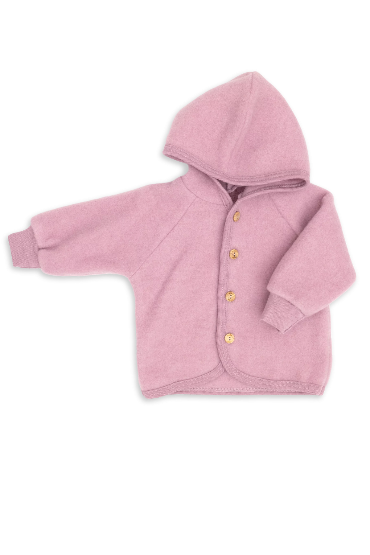 Wollfleece-Jacke mit Kapuze | verschiedene Farben