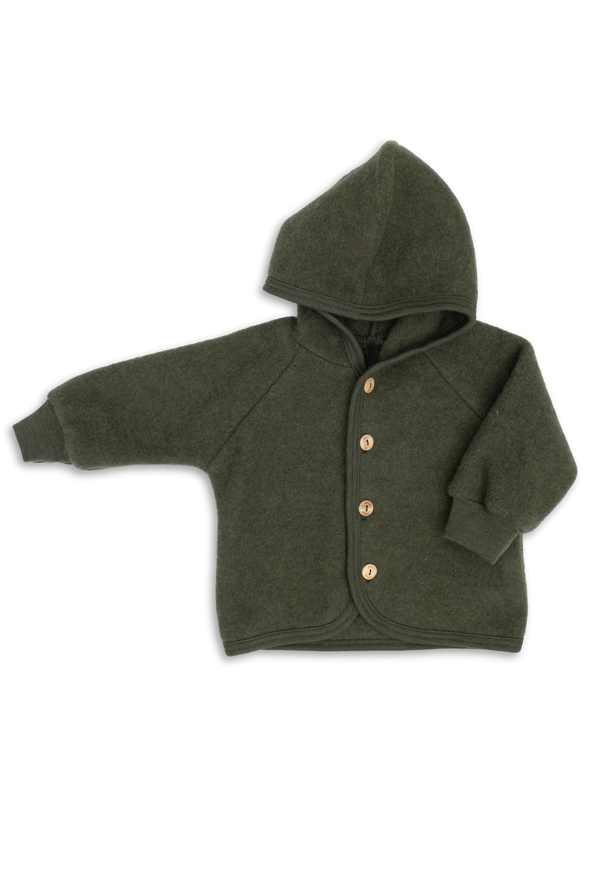 Wollfleece-Jacke mit Kapuze | verschiedene Farben