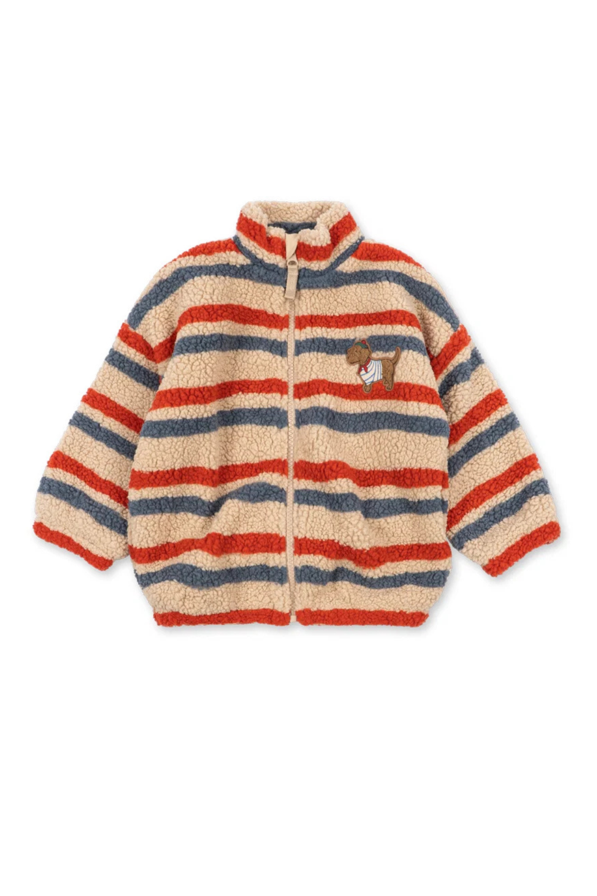 Teddyjacke "Jody" mit Stickerei | Tangerine Stripe