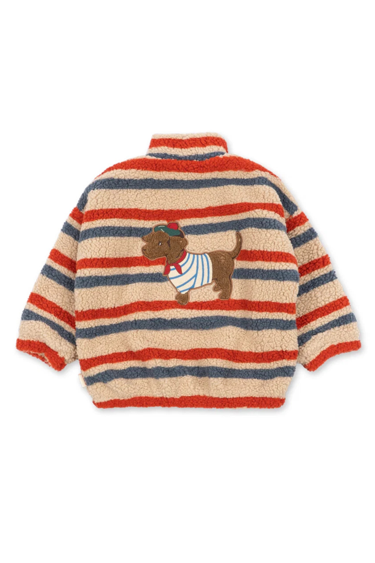 Teddyjacke "Jody" mit Stickerei | Tangerine Stripe