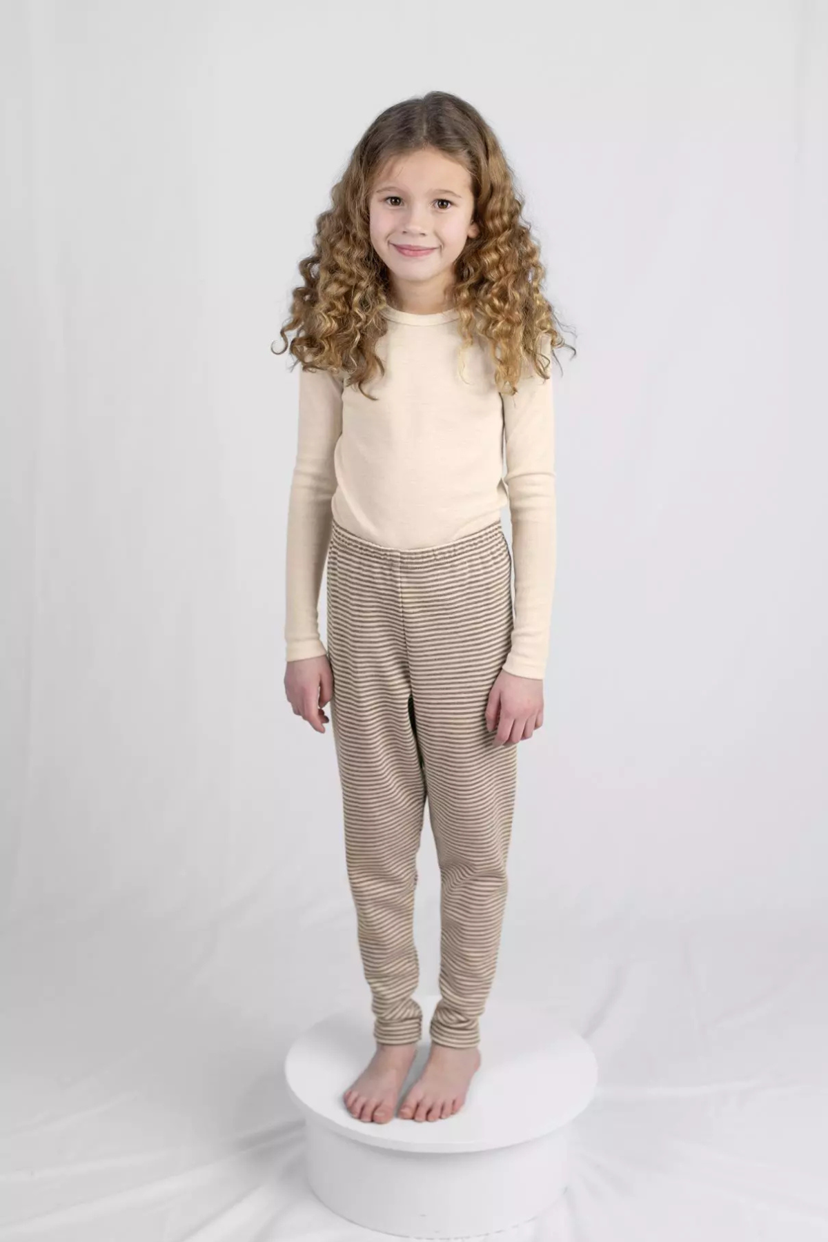 Kinder-Jogpants | Walnuss Melange