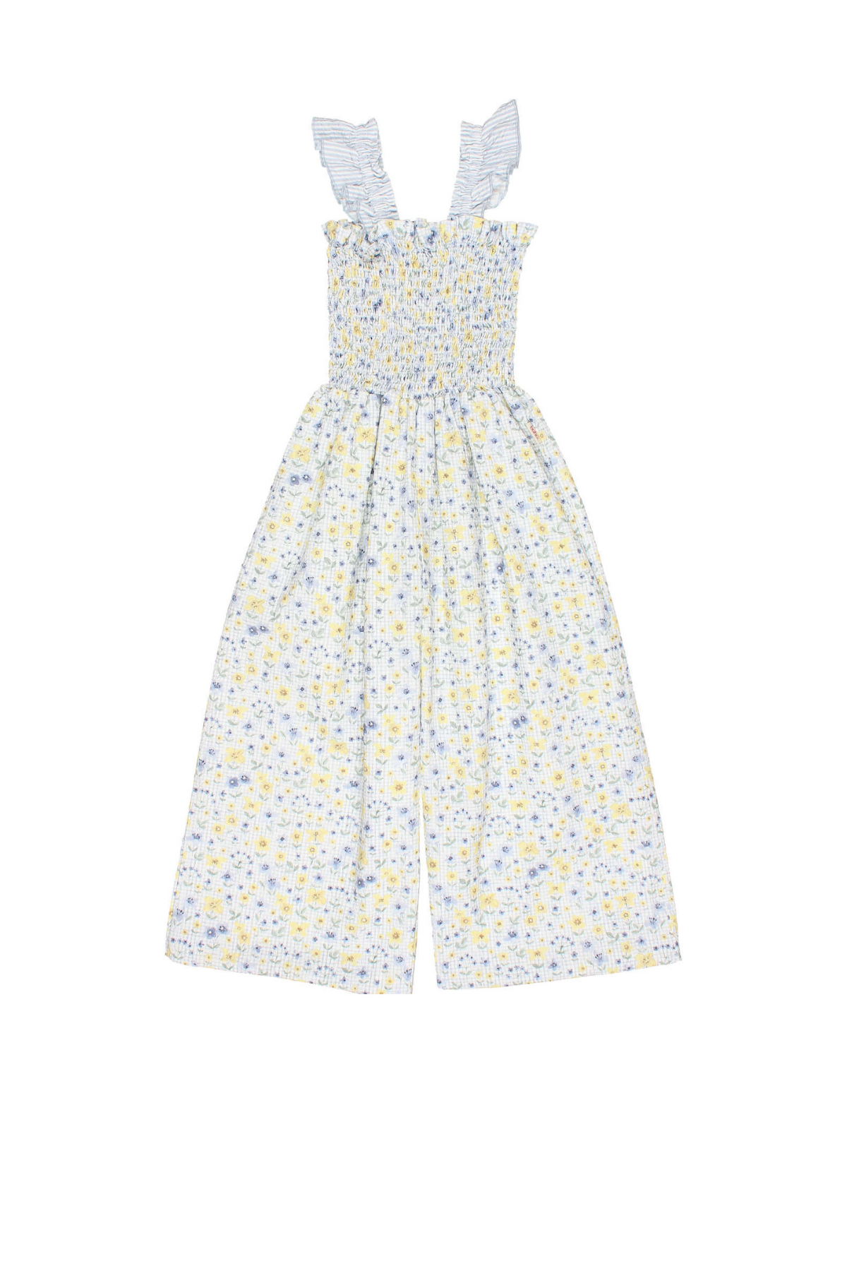 Jumpsuit aus Baumwoll-Seersucker