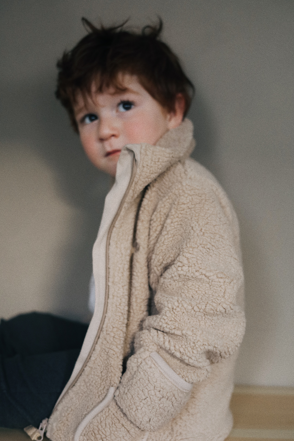 Kids-Teddyjacke "Melun" | Iced Coffee